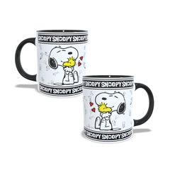 Caneca Estilo Snoopy em ceramica colorida 325ml Orathea