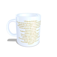 Caneca Santa Edwirges Religioso em cerâmica 325ml Orathea - comprar online