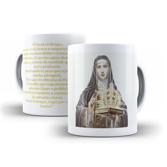 Caneca Santa Edwirges Religioso em cerâmica 325ml Orathea