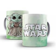 Caneca Star Wars Baby Yoda 325ml em ceramica Orathea 