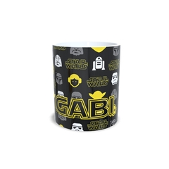 Caneca Star Wars personalizada com nome 325ml em cerâmica Orathea - loja online