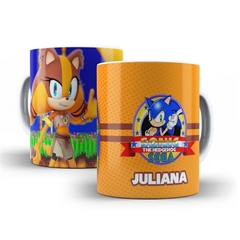 Caneca Estilo Sonic personalizada com nome 325ml Orathea