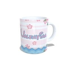 Caneca Stitch personalizada com nome 325ml em cerâmica da Orathea - Personalize Canecas Azulejos e mais | Orathea Presentes