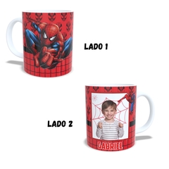 Caneca Branca Super Heróis 325ml com nome e Foto Orathea na internet