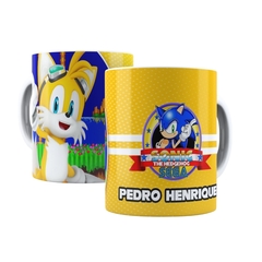 Caneca Estilo Sonic personalizada com nome 325ml Orathea - comprar online