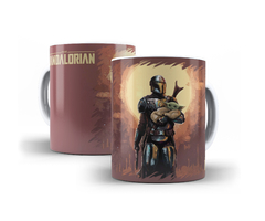 Caneca The Mandalorian em cerâmica 325ml Modelo BB