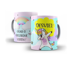 Caneca Unicórnio Olha o Recalque 325ml em cerâmica Orathea - loja online