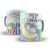 Caneca Unicornio Bom Dia 325ml em ceramica Orathea 