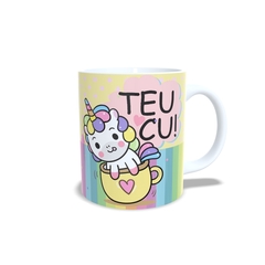 Caneca Unicórnio Teu Cu 325ml em cerâmica Orathea - Personalize Canecas Azulejos e mais | Orathea Presentes