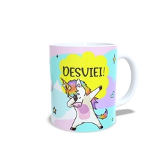 Caneca Unicórnio Olha o Recalque 325ml em cerâmica Orathea - Personalize Canecas Azulejos e mais | Orathea Presentes