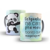 Caneca Urso Panda vergonha na Cara 325ml em ceramica Orathea 