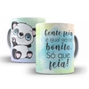 Caneca Urso Panda Gente Feia 325ml em ceramica Orathea 