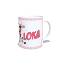 Caneca Vaquinha Amiga Sua Loka 325ml em cerâmica Orathea - Personalize Canecas Azulejos e mais | Orathea Presentes