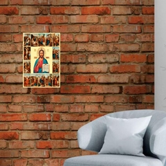 Quadro Via Sacra em MDF 20x27cm Decorativo – Orathea na internet