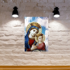 Quadro Virgem Maria MDF 20x27cm Decorativo – Orathea na internet