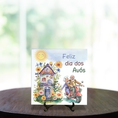 Quadro Azulejo Dia dos Avós com suporte Orathea - comprar online