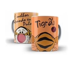 Caneca de Cerâmica - Ursinho Pooh - Tigrão - Coleção 1