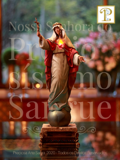 Imagem de Nossa Senhora do Preciosíssimo Sangue e das Criancinhas Abortadas - Policromia on internet