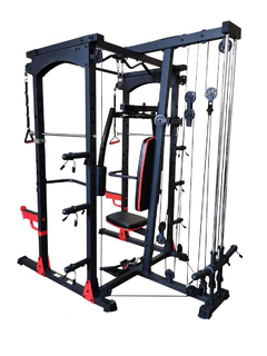 JAULA POTENCIA MULTIFUNCIONAL MOVIFIT: SENTADILLA, POLEAS, PEC DECK, MS-480 - comprar online