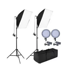 Kit 2x Softbox 50x70 C/led Bicolor Para Lives Estúdio - comprar online