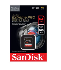 CARTÃO SANDISK SD EXTREME PRO 64GB 200MB/S 4K UHD na internet