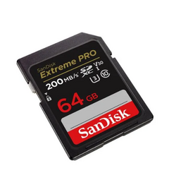 CARTÃO SANDISK SD EXTREME PRO 64GB 200MB/S 4K UHD - comprar online