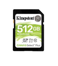 512GB SDHC Canvas Select Plus 100R C10 UHS-I U1 V10