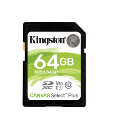 64GB SDHC Canvas Select Plus 100R C10 UHS-I U1 V10