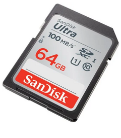 Cartão SanDisk SD 64Gb 100mb/s Ultra SDXC UHS -I - comprar online