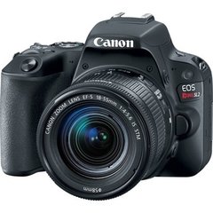 Câmera DSLR Canon EOS Rebel SL2, 24,2mp, Full Hd, Wi-Fi + Lente Ef-s 18-55mm