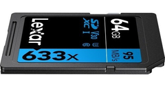 Cartão de Memória SDXC 64Gb Lexar 95mb/s 633x UHS-I V30 U3 4K-UHD PROFISSIONAL (Série BLUE) na internet