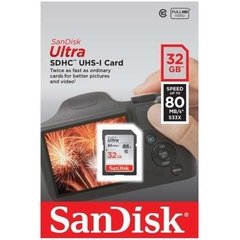Cartão SanDisk SD 32Gb 80mb/s Ultra SDXC UHS -I - comprar online