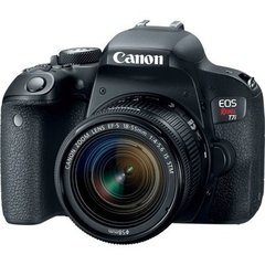 Câmera DSLR Canon EOS Rebel T7I, 24.2MP, Full Hd, Wi-Fi + Lente Ef-s 18-55mm Is Stm