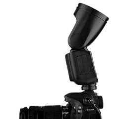 Flash Godox V1-C Cabeça Redonda TTL Speed Light Com Bateria Para Canon - Foto Imagem Rio