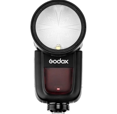 Flash Godox V1-N Cabeça Redonda TTL Speed Light Com Bateria Para Nikon