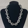 Collar maxi cadena combinada