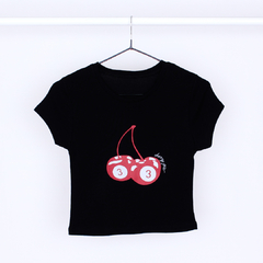 Remera Baby Tee Cherry Girl