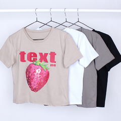 Remera Baby Tee Boxi text me - comprar online