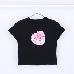 Remera Baby Tee Cake love you - Remeras de moda femenina Isabellas basic