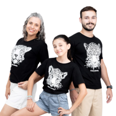Camiseta onça-pintada - 100% algodão - Sapotis | Produtos inspirados nos bichos do Brasil