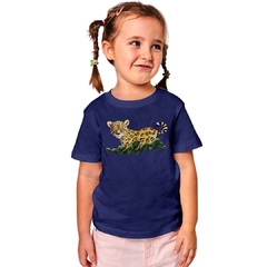 Camiseta infantil Onça-pintada - 100% algodão