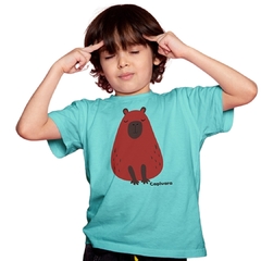 Camiseta infantil Capivara - 100% algodão