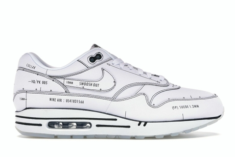 Nike Air Max 1 Sketch to Self White