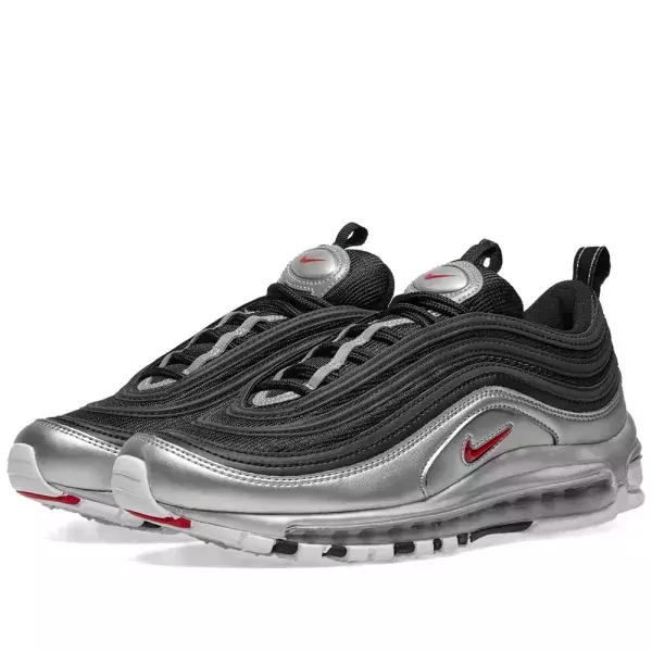 air max 97 silver black