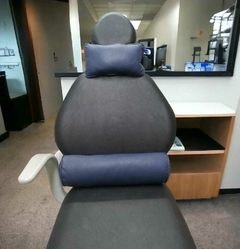 Juego de almohadones cervical y lumbar Ecocuero Azul Marino - Odontofundas