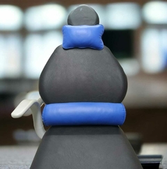 Juego de almohadones cervical y lumbar Ecocuero Azul Francia en internet