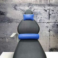 Juego de almohadones cervical y lumbar Ecocuero Azul Francia - Odontofundas