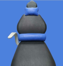 Juego de almohadones cervical y lumbar Ecocuero Azul Francia