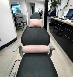 Juego de almohadones cervical y lumbar Ecocuero Rosa Pastel