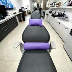 Juego de almohadones cervical y lumbar Ecocuero Violeta